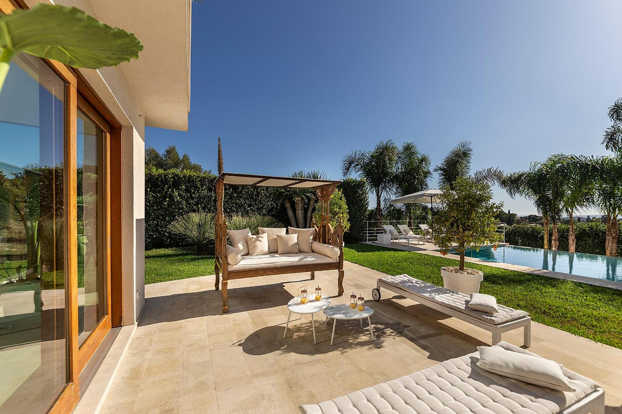 Attalaya Appartamento In Villa Con Piscina E Giardino Noto Exterior foto